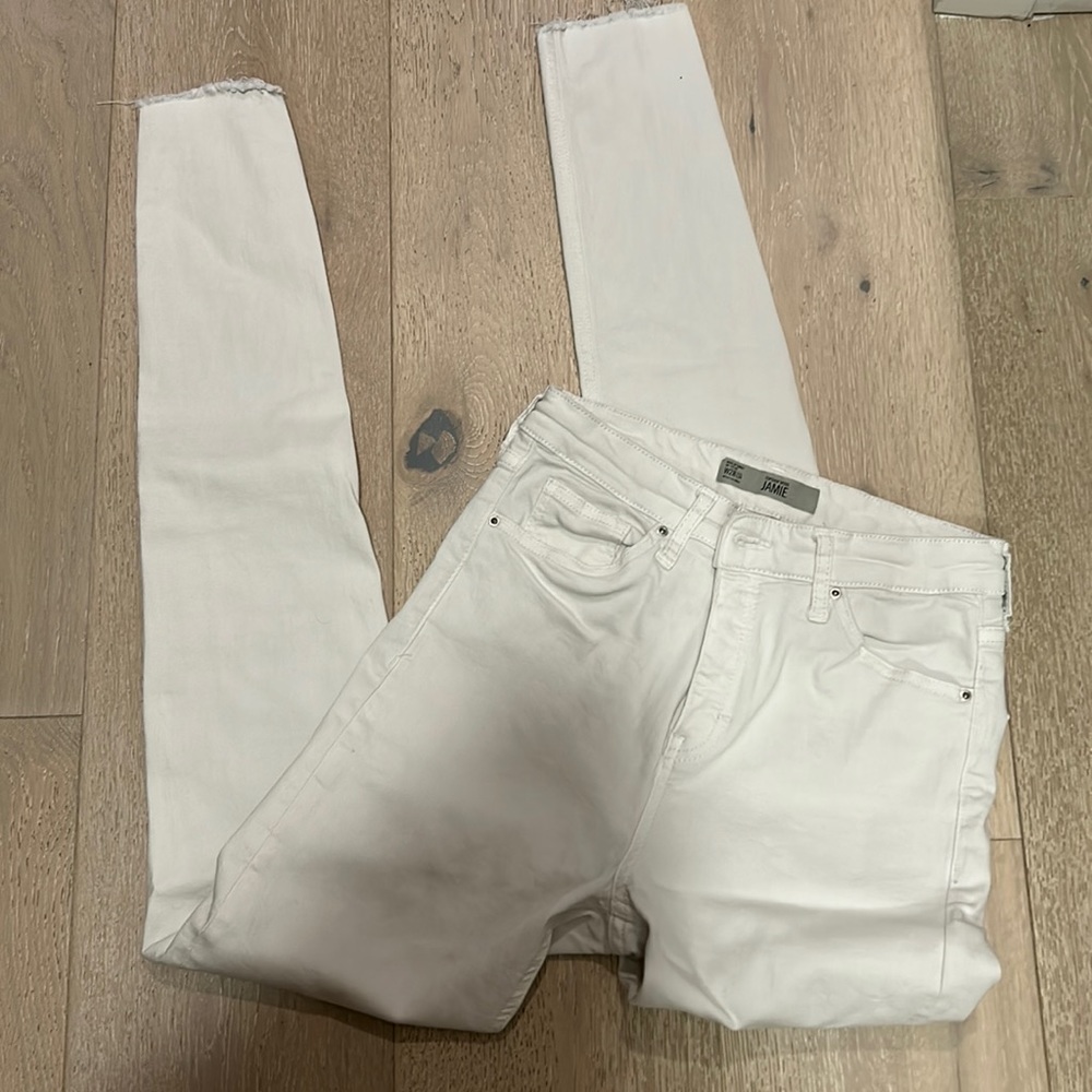 White high waisted skinnybjeans super stretch
